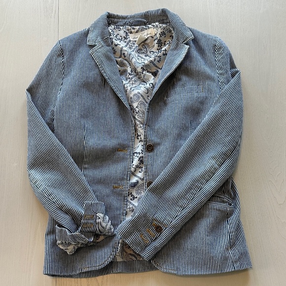 H&M Navy Striped Women's Blazer - Picture 1 of 5